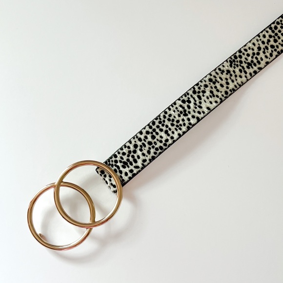 LIKE NEW 🐆 ASOS animal print double gold circle waist / hip belt. - Picture 5 of 9